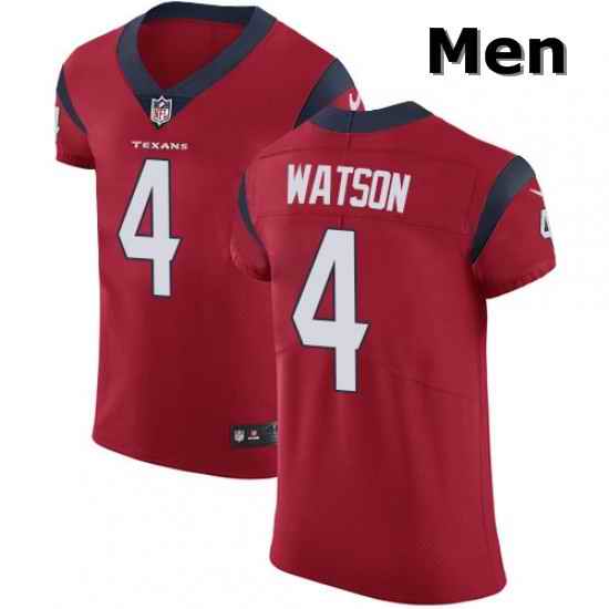 Men Nike Houston Texans 4 Deshaun Watson Red Alternate Vapor Untouchable Elite Player NFL Jersey